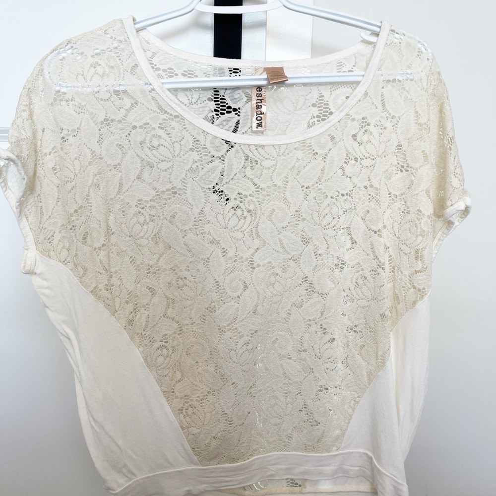 Eyeshadow Women's Lace shirt - white cream